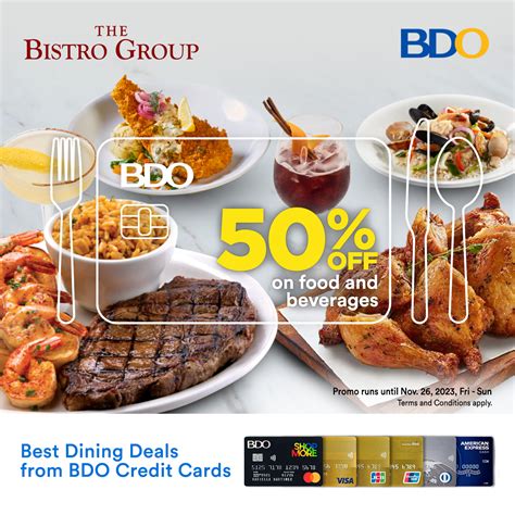 bdo promo dining|Credit and Debit Card Promos .